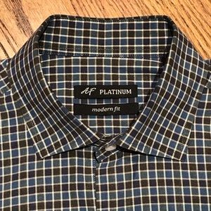 Alan Flusser AF Platinum modern fit shirt